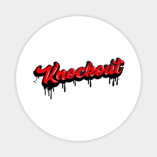 KNOCKOUT DRIP RED Magnet